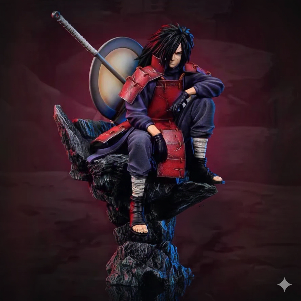 Figura Uchiha Madara 30cm Premium - Naruto Shippuden Coleccionable PVC con Detalles Excepcionales