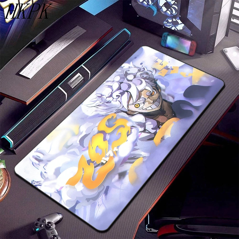 Alfombrilla Gaming XXL Luffy Gear 5 One Piece - 60x30cm Profesional con Base Antideslizante