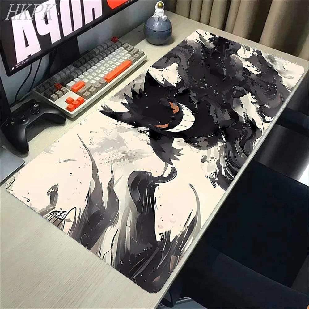 Alfombrilla Gaming Pokémon Gengar XXL - 80x30cm Profesional con Bordes Reforzados